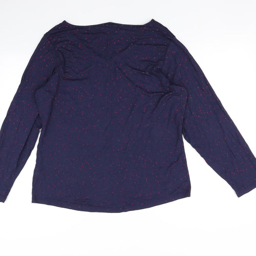 George Womens Blue    Pyjama Top Size 16  - Star print