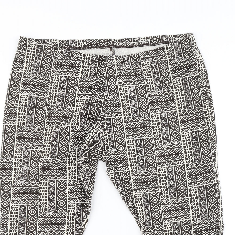 George Womens Multicoloured Geometric  Cropped Leggings Size 22 L26 in