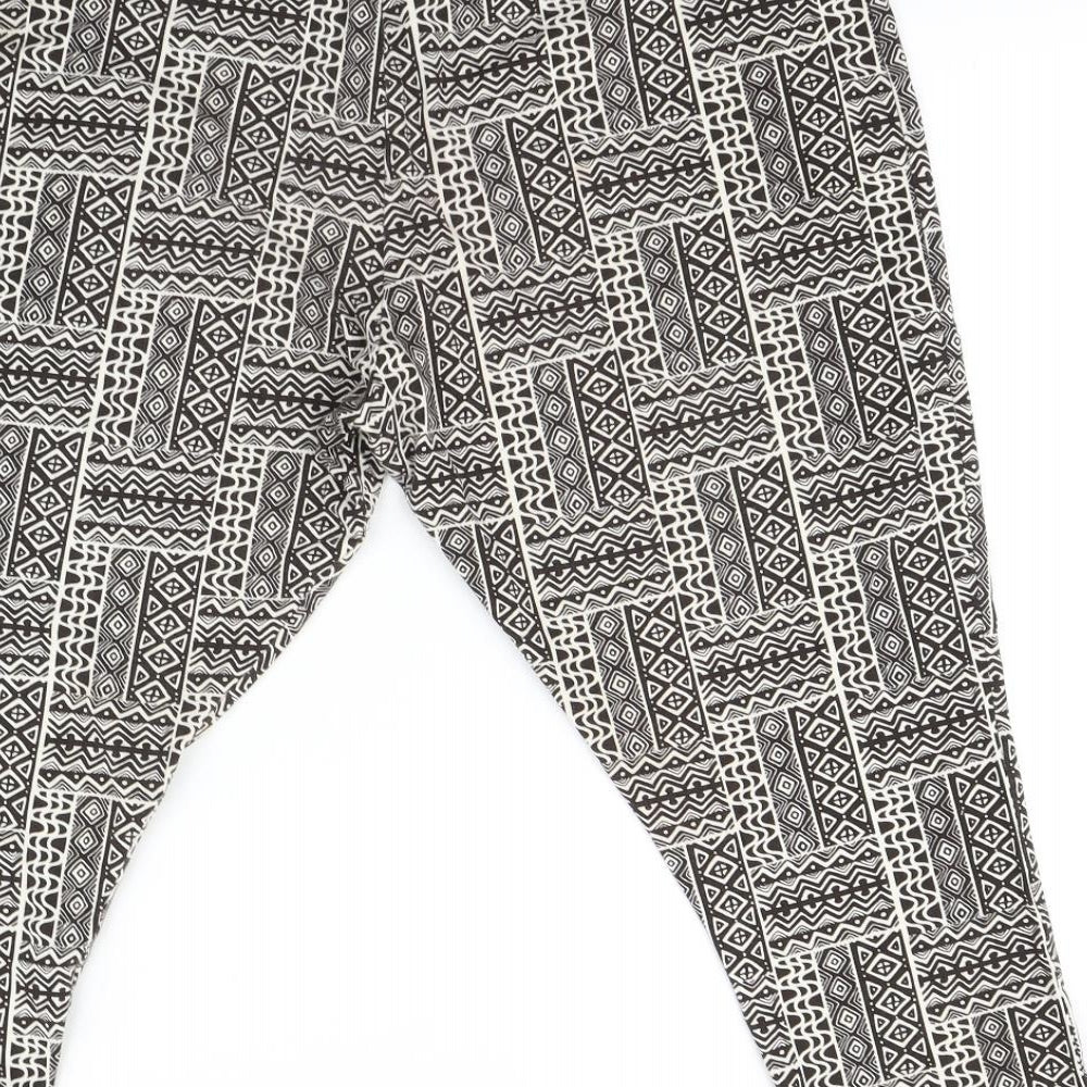 George Womens Multicoloured Geometric  Cropped Leggings Size 22 L26 in