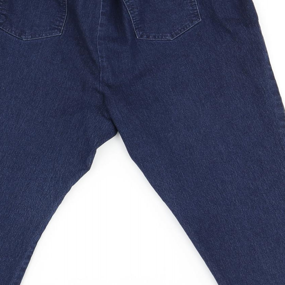 simplyBe Womens Blue   Jegging Trousers Size 24 L23 in