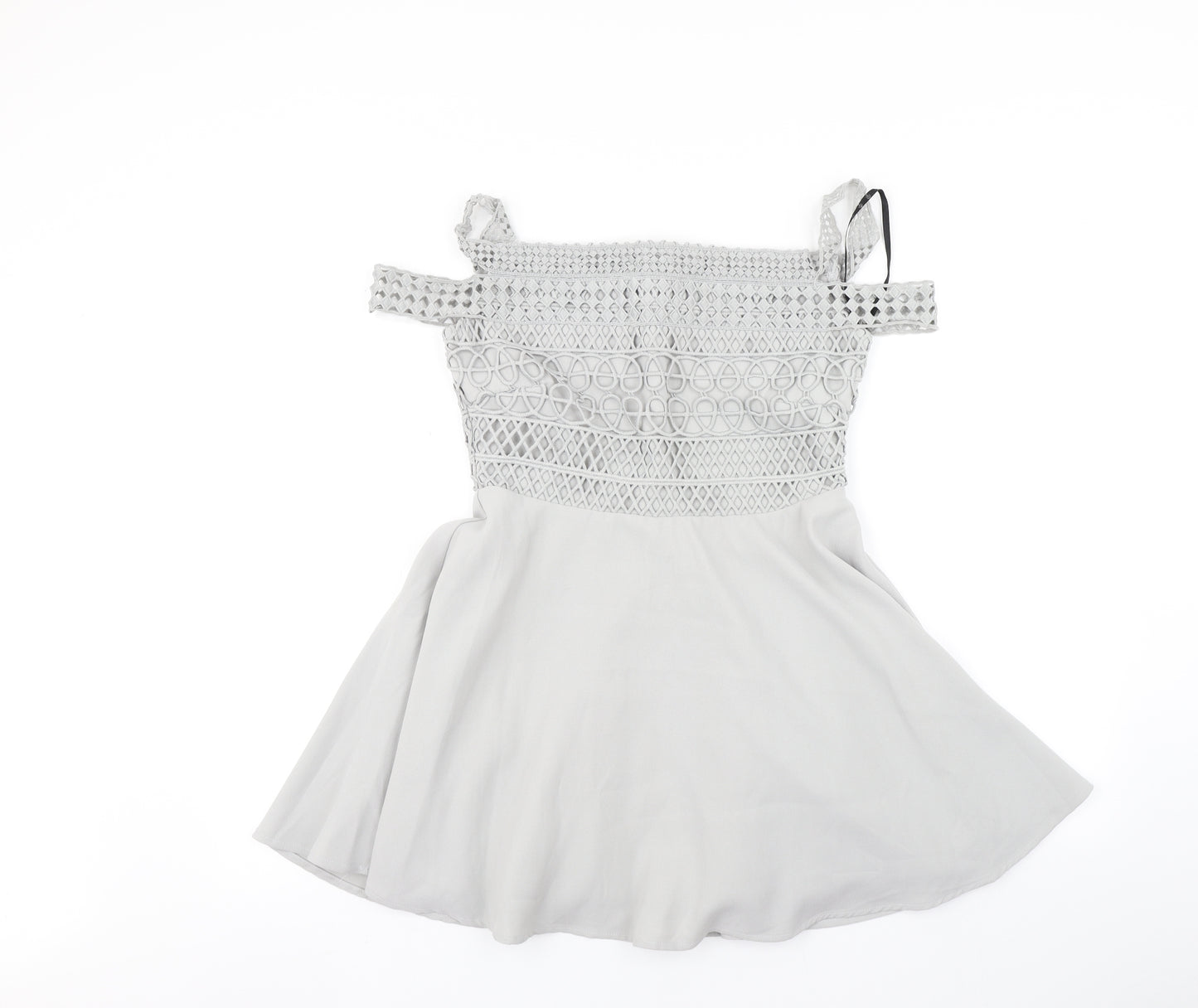 Missguided Womens Grey   Fit & Flare  Size 10