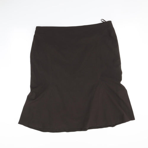 Preworn Womens Brown   A-Line Skirt Size 20