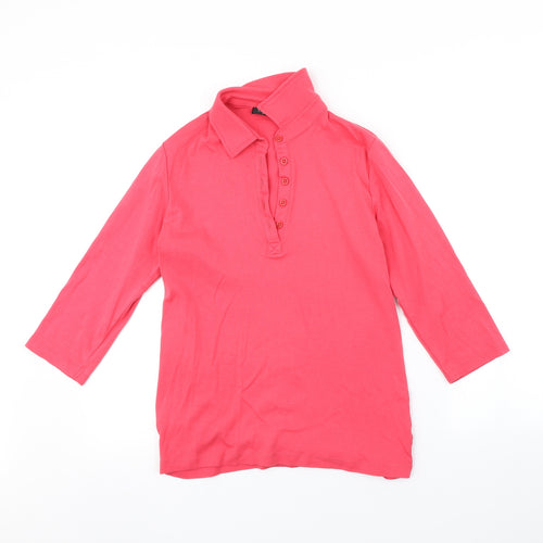 Via Appia Womens Pink   Basic T-Shirt Size 12
