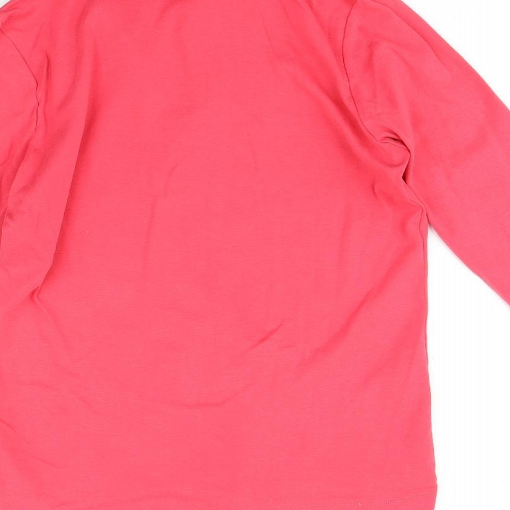 Via Appia Womens Pink   Basic T-Shirt Size 12