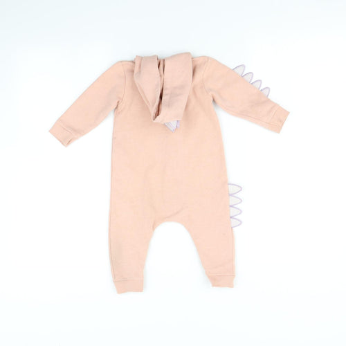 River Island Baby Pink    One Piece Size 6-9 Months  - dinosaur
