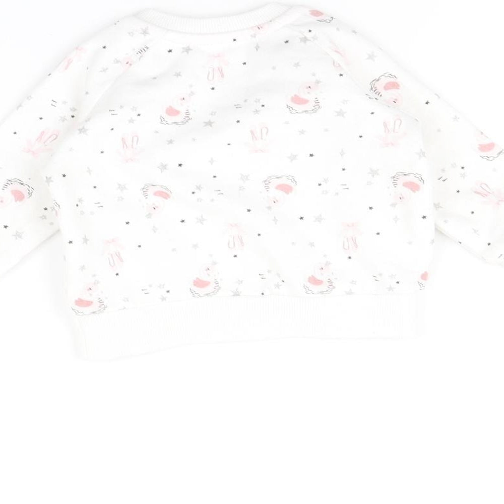 Primark Baby White   Pullover Jumper Size 3-6 Months