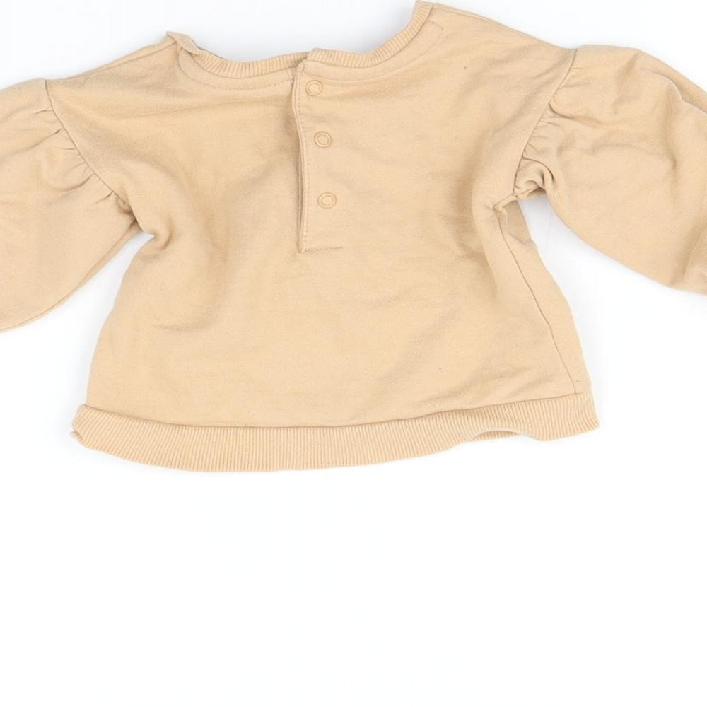 George Baby Beige   Pullover Jumper Size 3-6 Months