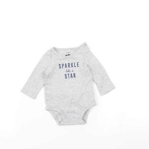 Carters Baby Grey   Romper One-Piece Size 3-6 Months