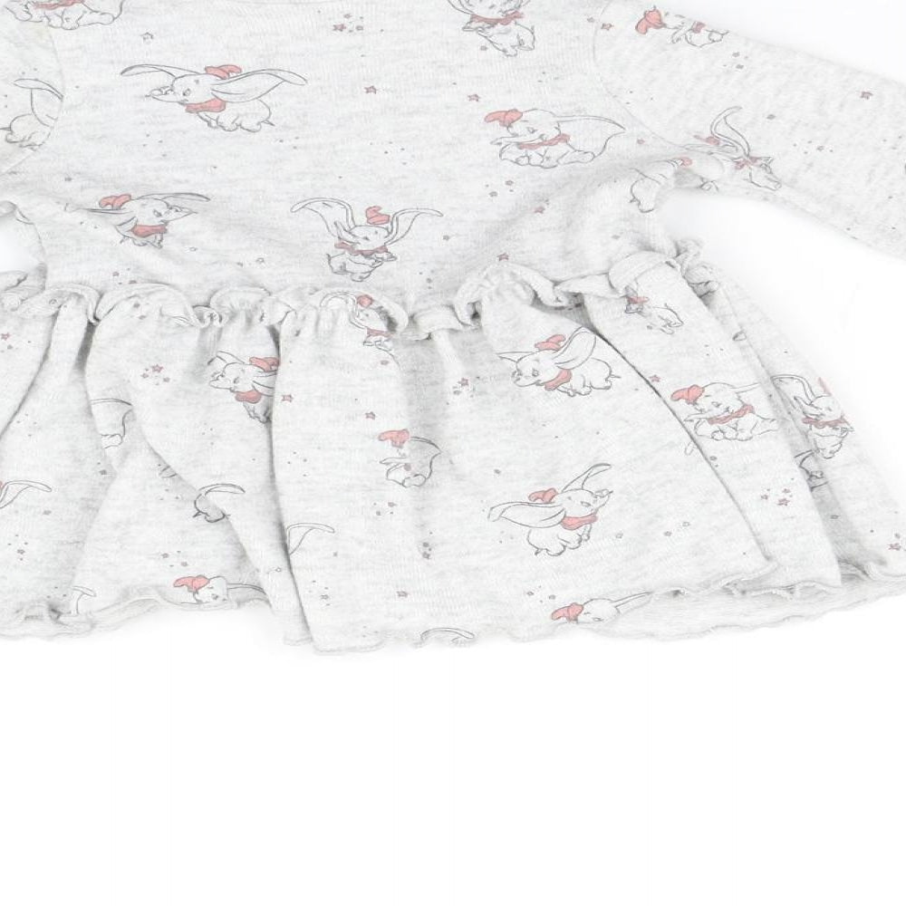 George Baby Grey   Fit & Flare  Size 3-6 Months  - Dumbo