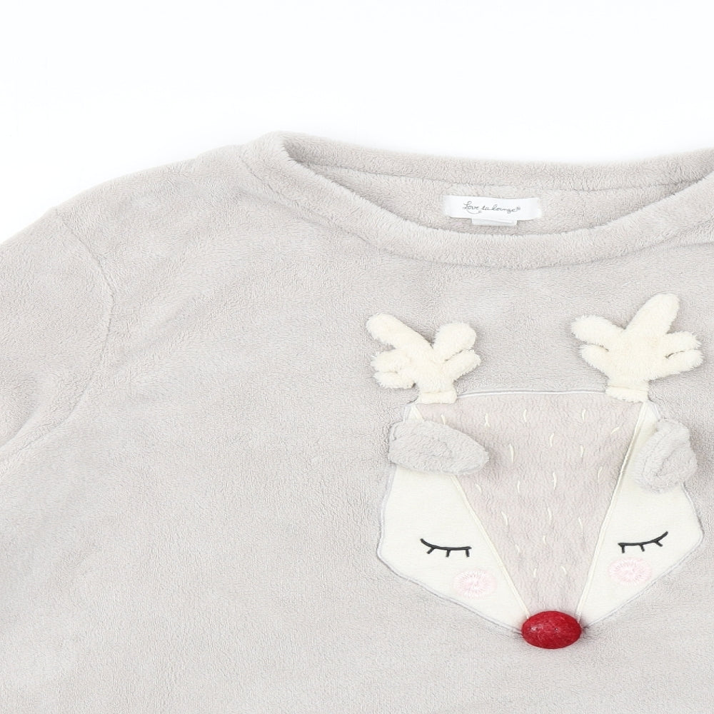 Primark Womens Beige   Top Pyjama Top Size XL  - Reindeer