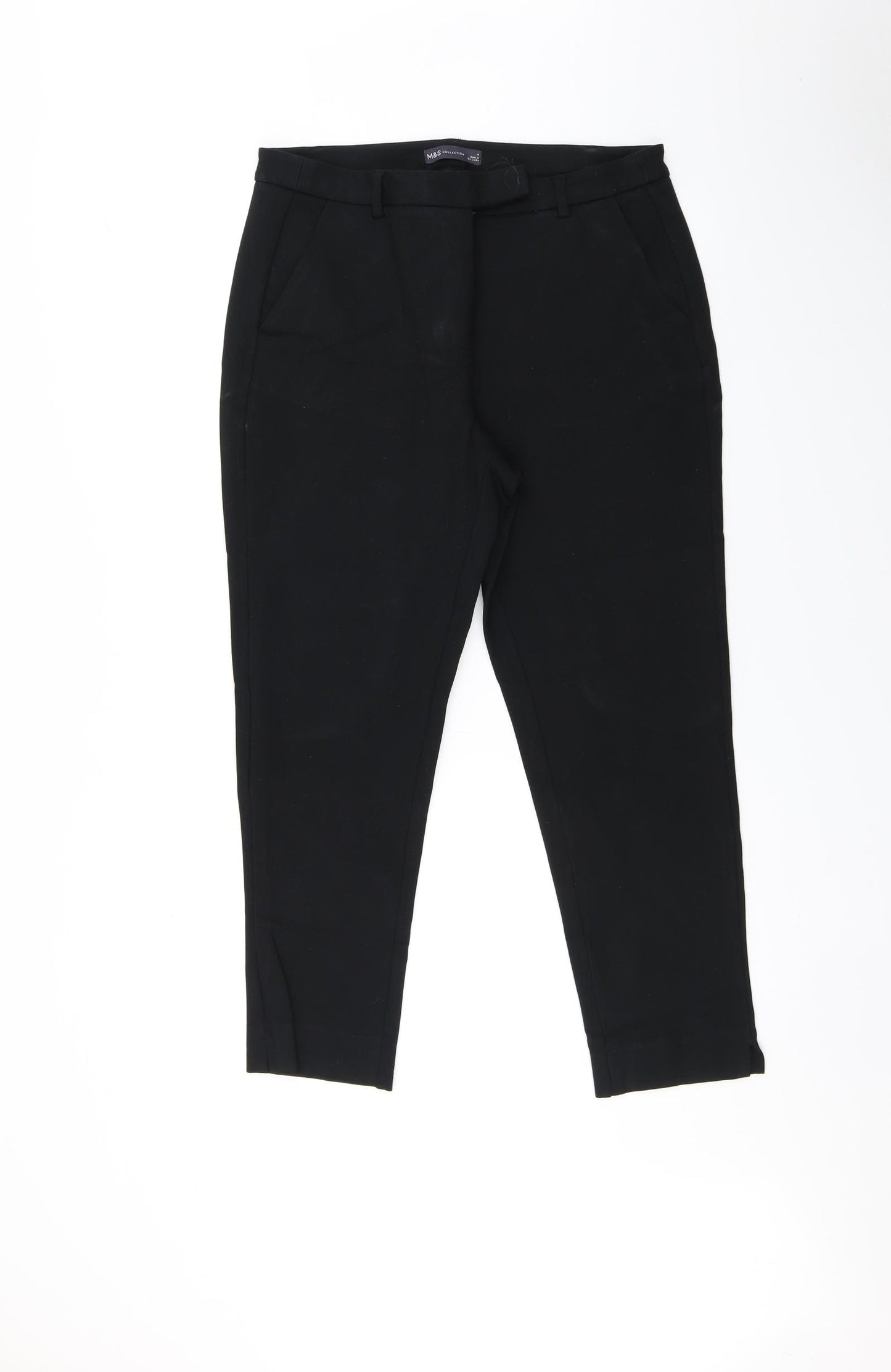 Marks and Spencer Womens Black   Trousers  Size 14 L27 in