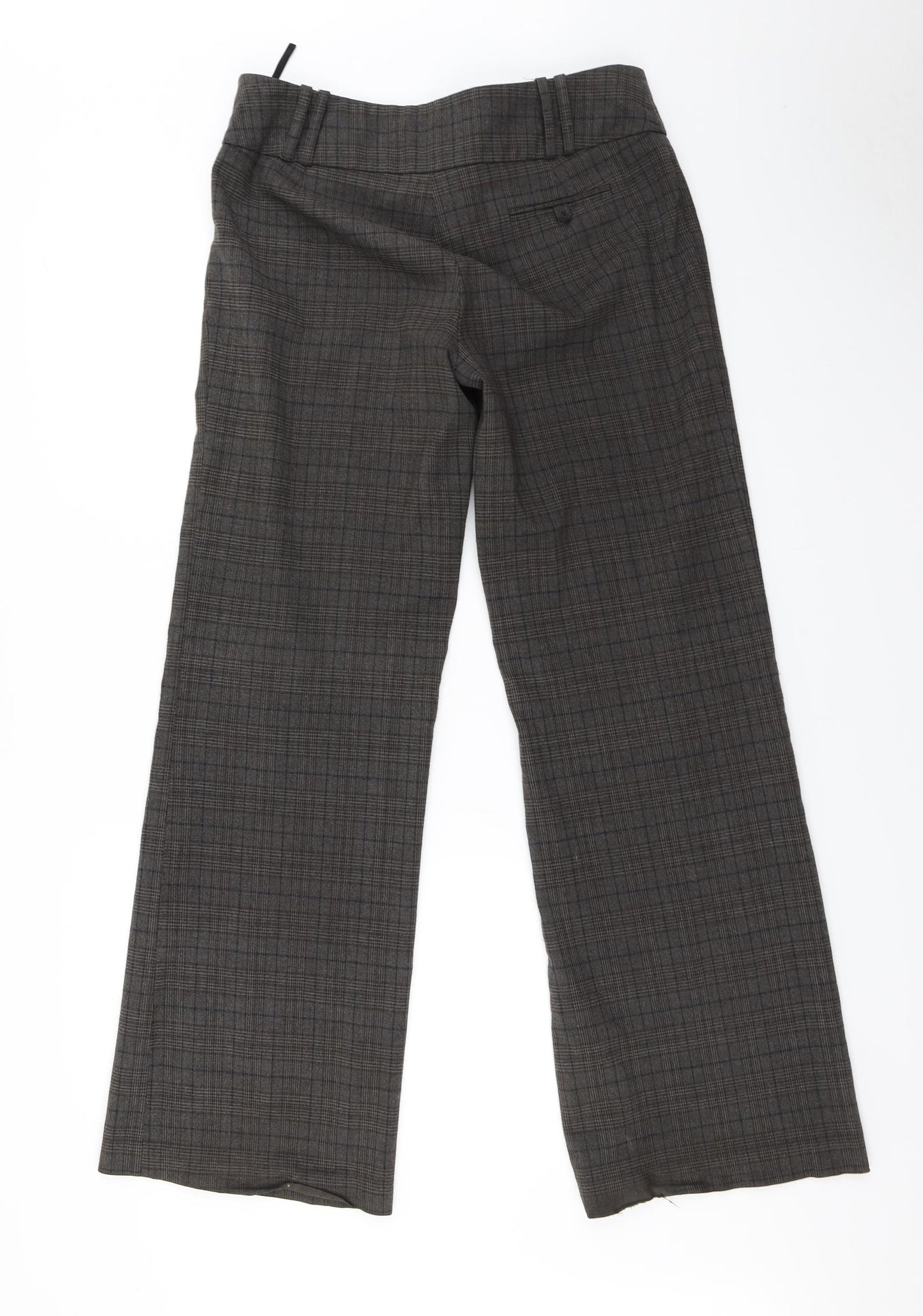 Primark Womens Brown Check  Trousers  Size 12 L30 in