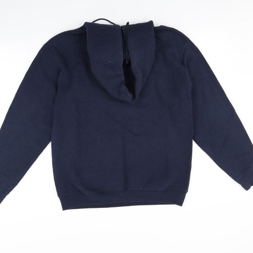 Fruit of the Loom Womens Blue   Pullover Hoodie Size M  - Cymraeg