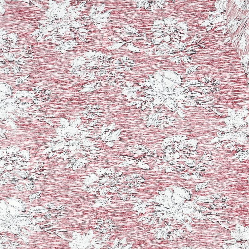 Weird Fish Mens Red Floral   Polo Size L