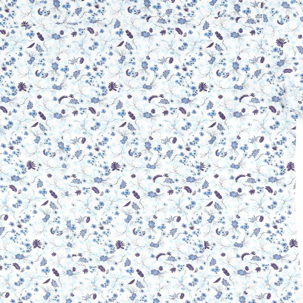 Matalan Mens Blue Floral   Button-Up Size L