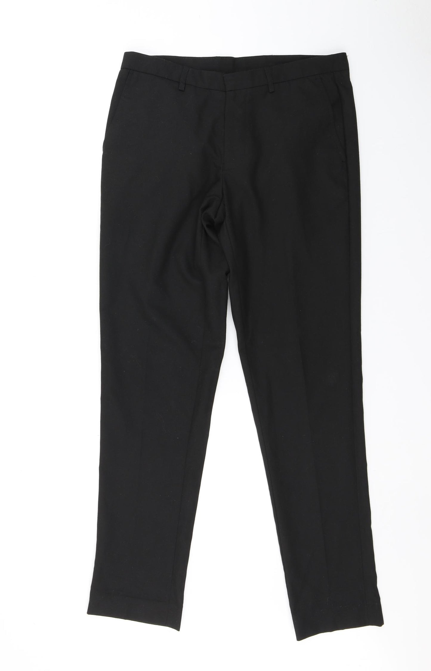 Burton Mens Black   Trousers  Size 30 L28 in