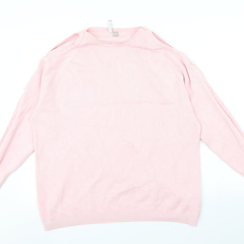Antholohy Womens Pink   Pullover Jumper Size 16