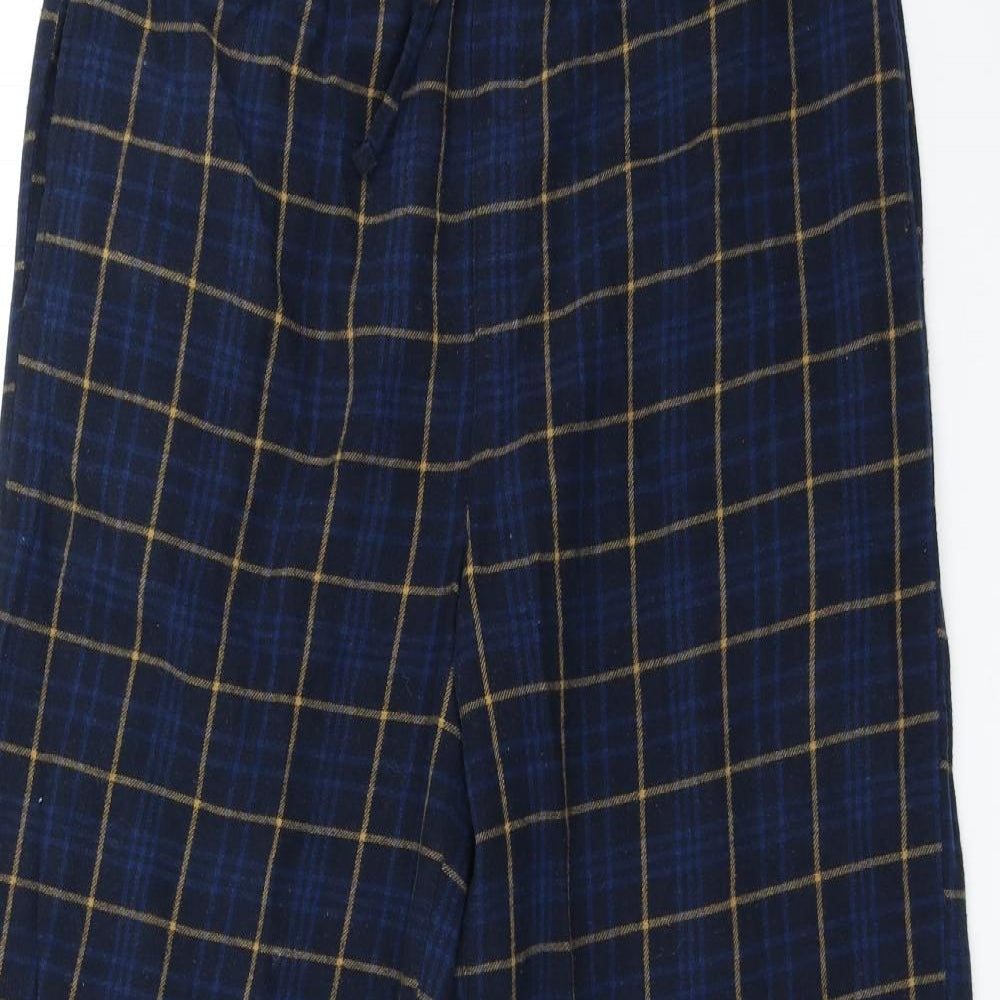 Avenue Mens Blue Check   Pyjama Pants Size L