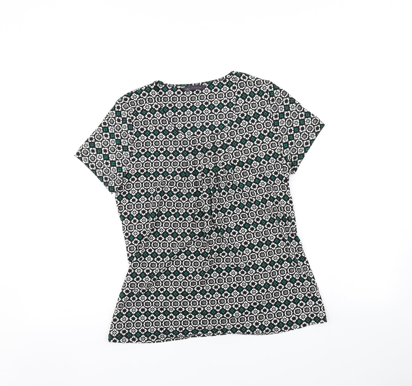 Marks and Spencer Womens Multicoloured   Basic T-Shirt Size 8