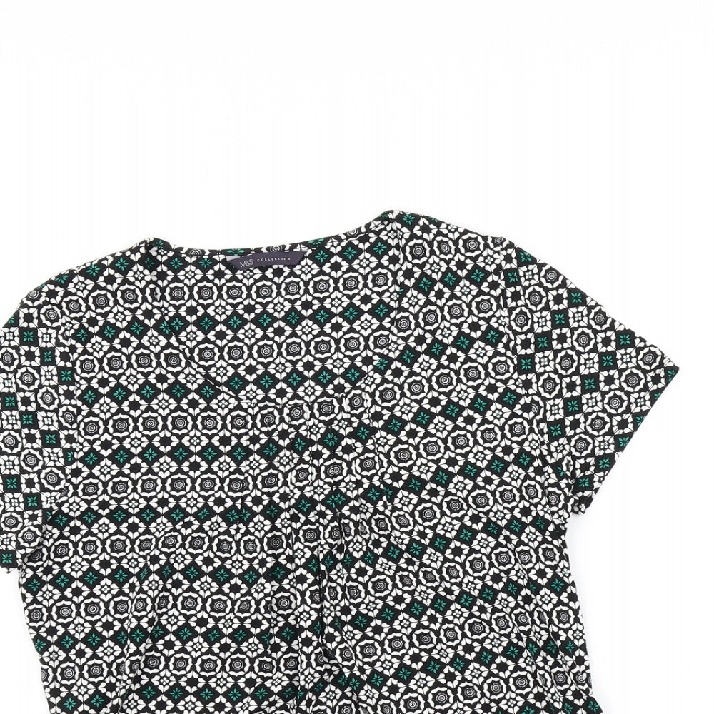 Marks and Spencer Womens Multicoloured   Basic T-Shirt Size 8