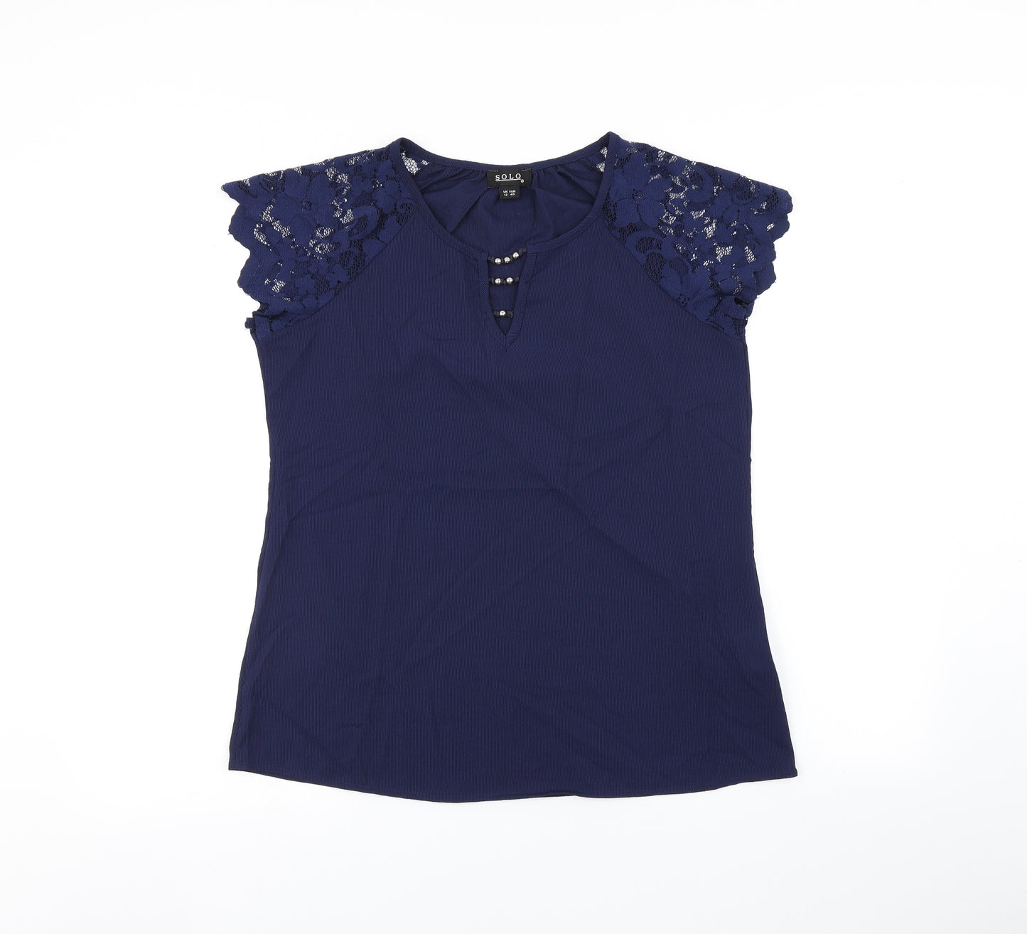 SOHO Womens Blue   Basic Blouse Size 12