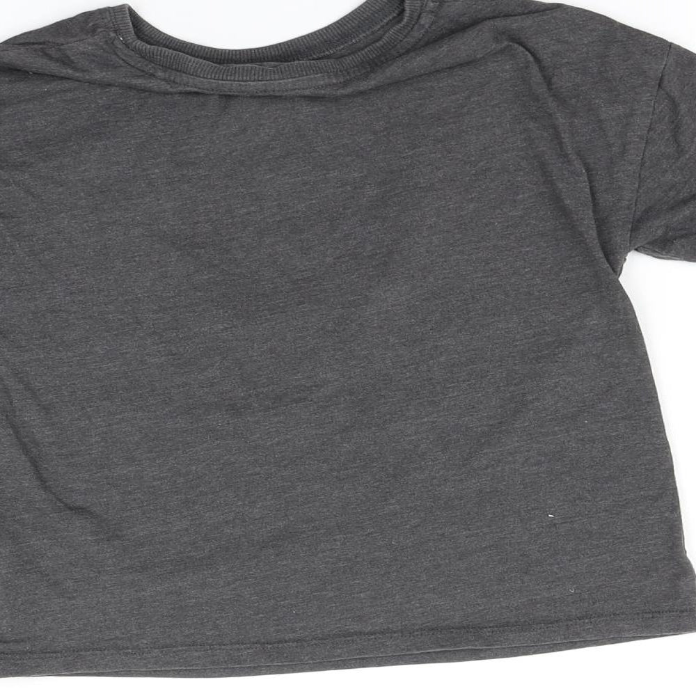 NEXT Girls Grey   Basic T-Shirt Size 6 Years