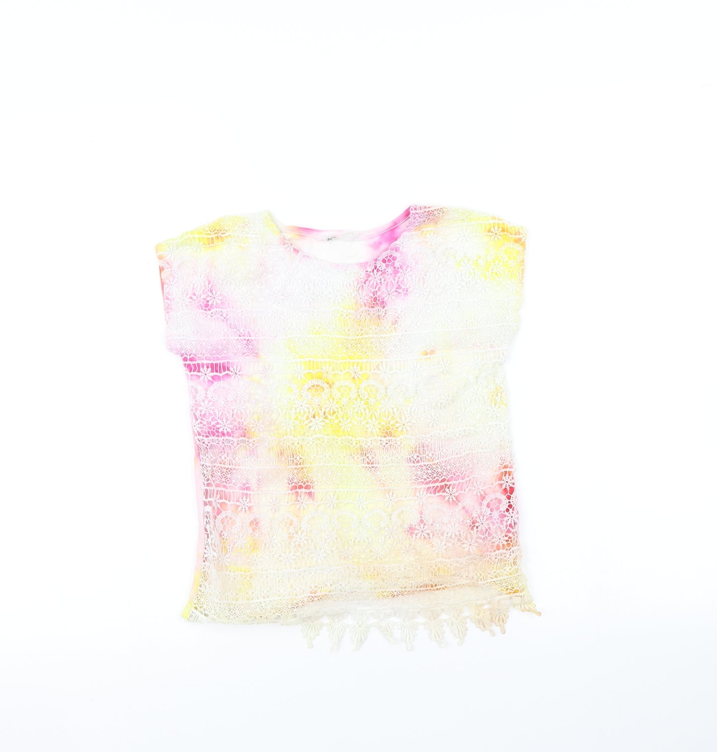 H&M Girls Multicoloured   Basic T-Shirt Size 7-8 Years