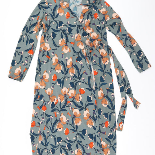 Kaleidoscope Womens Green Floral  A-Line  Size 14