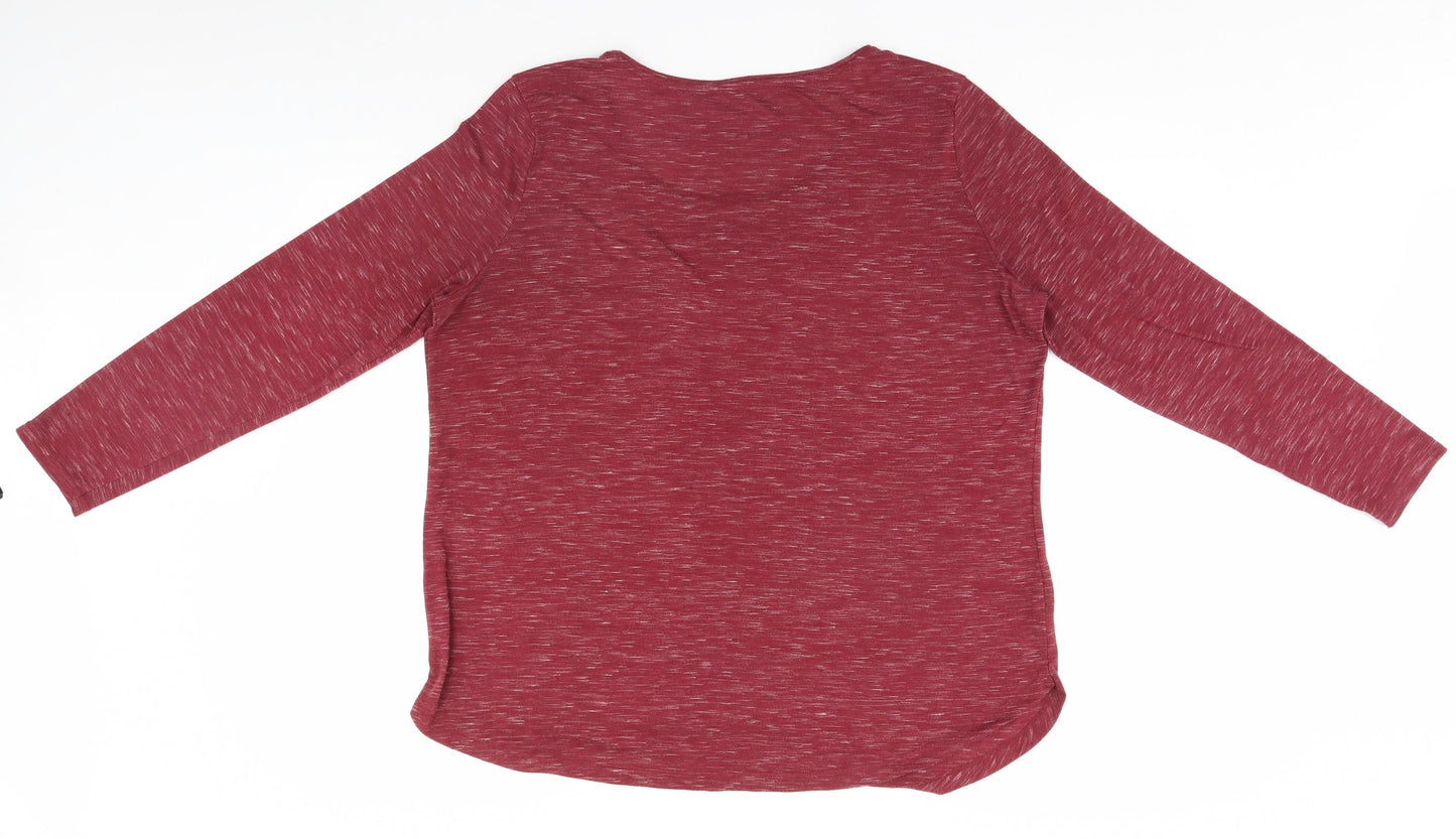 Woolworths Mens Red    T-Shirt Size L