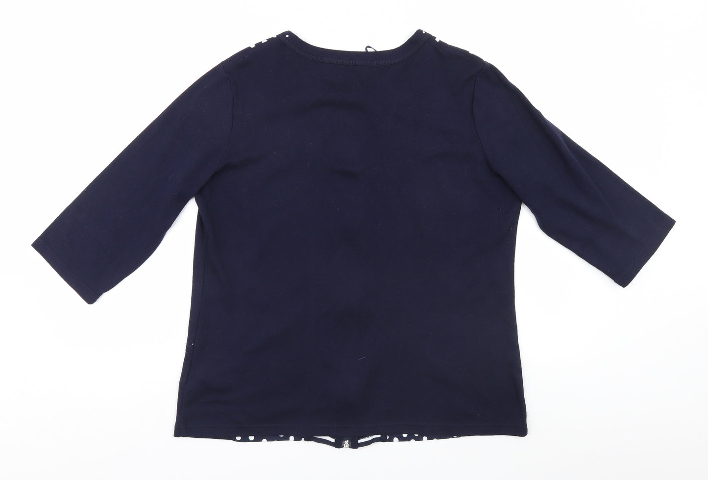 Canda Womens Blue   Full Zip Jumper Size L