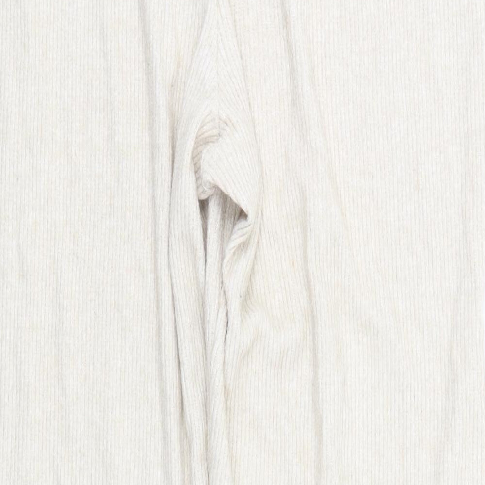 Papaya Womens Beige Striped  Trousers  Size 18 L20 in