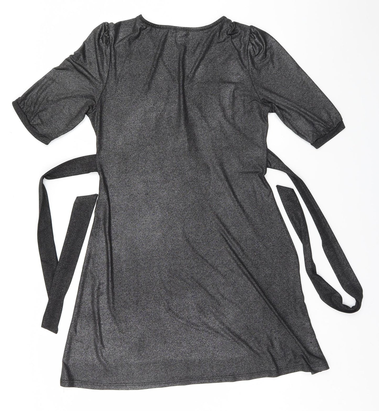 TU Womens Silver   Basic Blouse Size 12