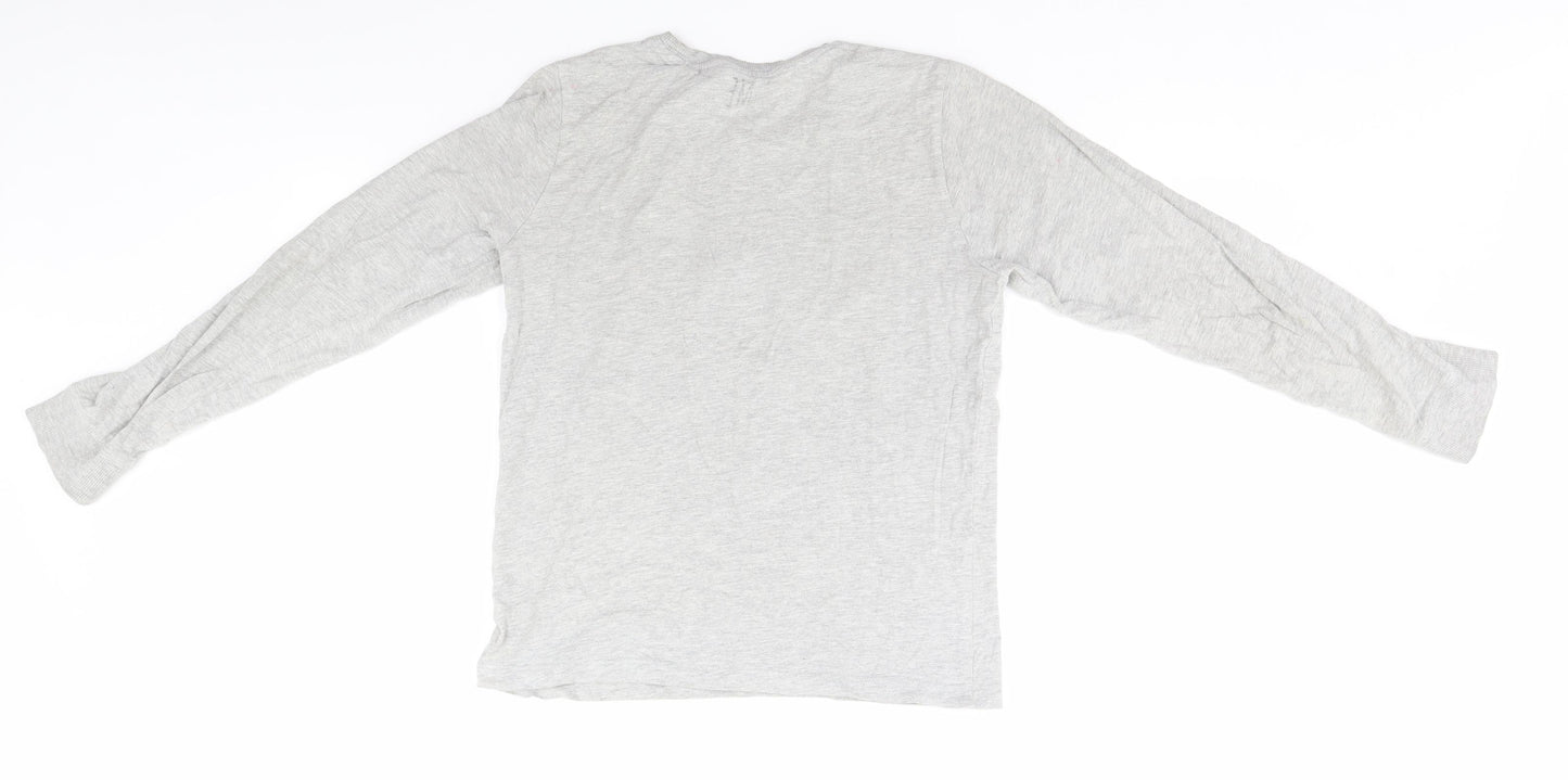 NEXT Boys Grey   Basic T-Shirt Size 13 Years  - Christmas, Merry Slothmas