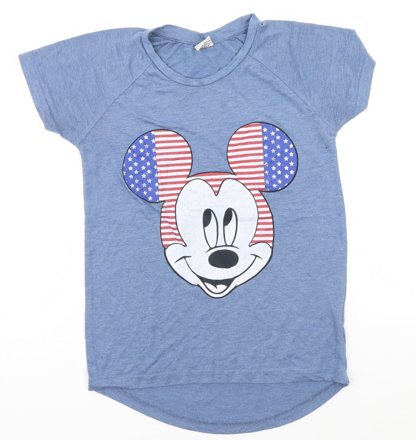 Disney Womens Blue   Basic T-Shirt Size 6  - Mickey Mouse, USA