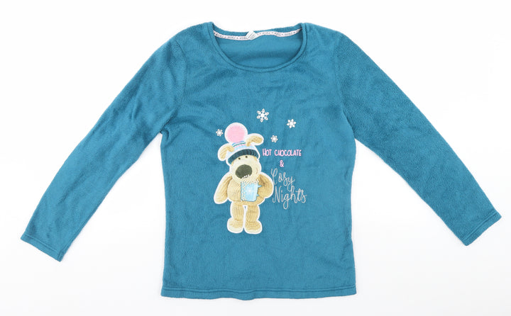TU Womens Blue Pullover Jumper Size 8 - Hot chocolate & Lazy Nights