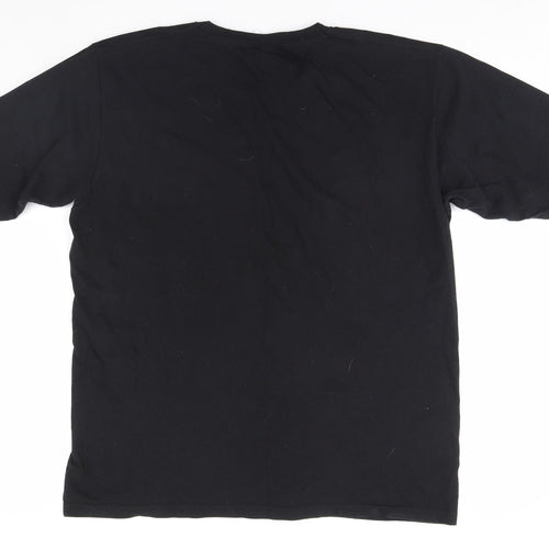 Fruit of the Loom Mens Black    T-Shirt Size L