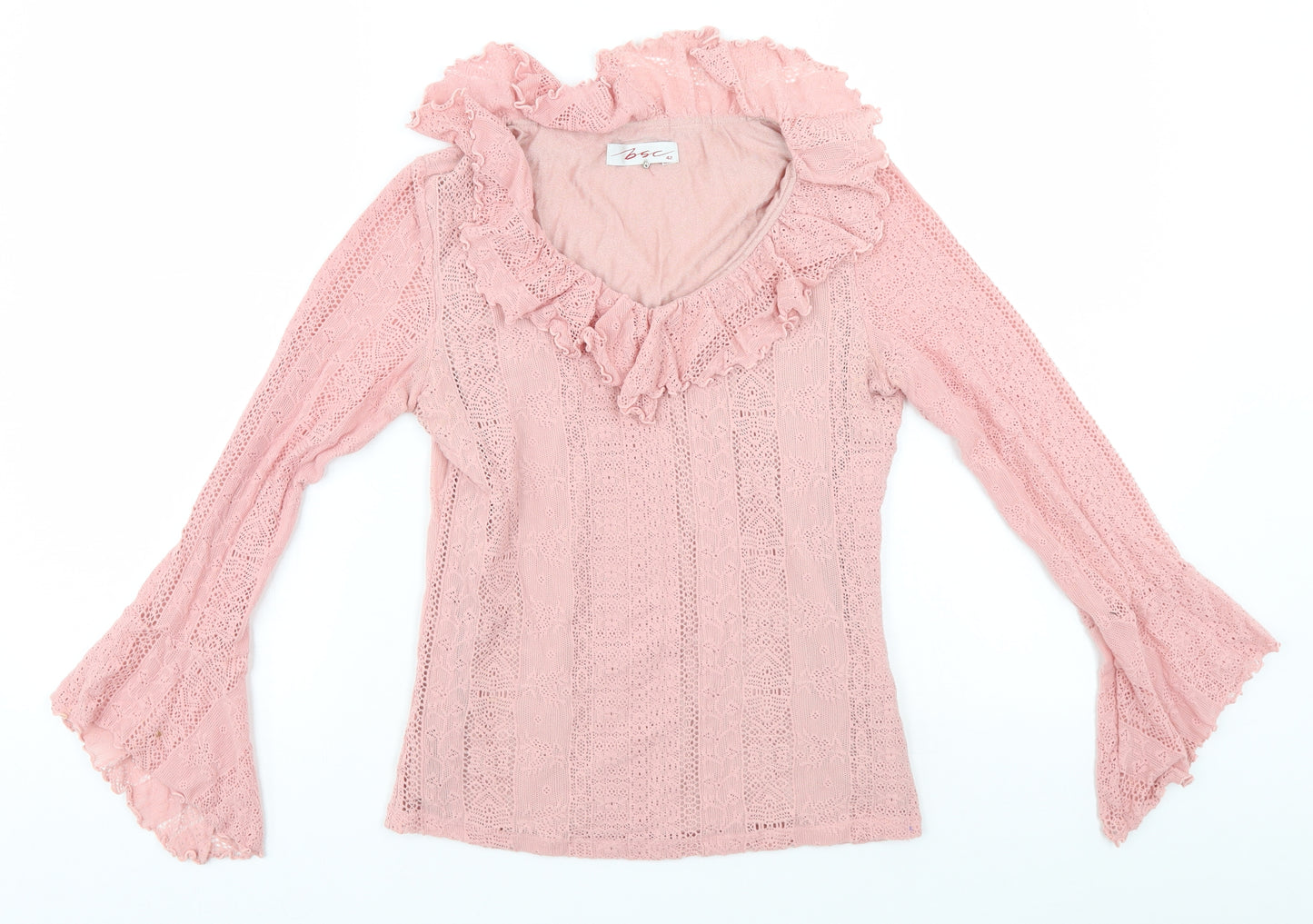 Preworn Womens Pink   Basic Blouse Size 10