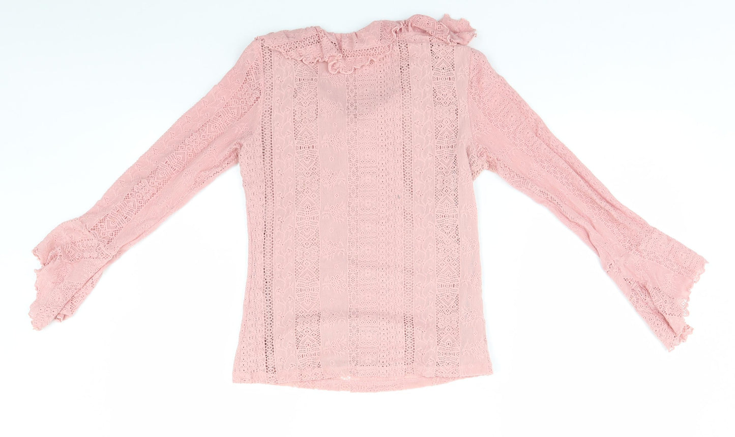 Preworn Womens Pink   Basic Blouse Size 10