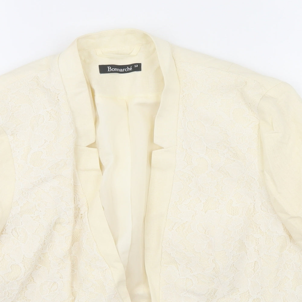 Bonmarché Womens White   Jacket  Size 12