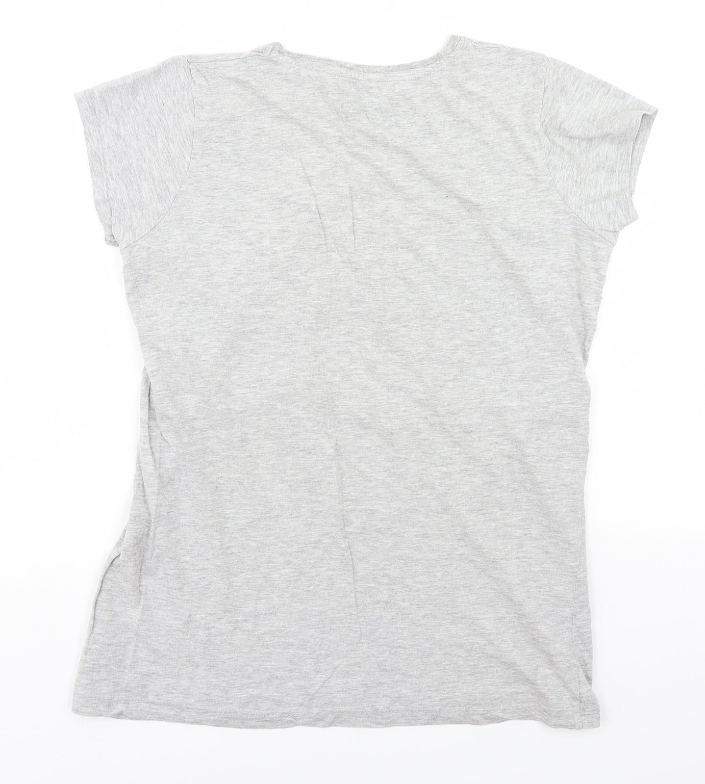 Denim & Co. Womens Grey   Basic T-Shirt Size 12  - California