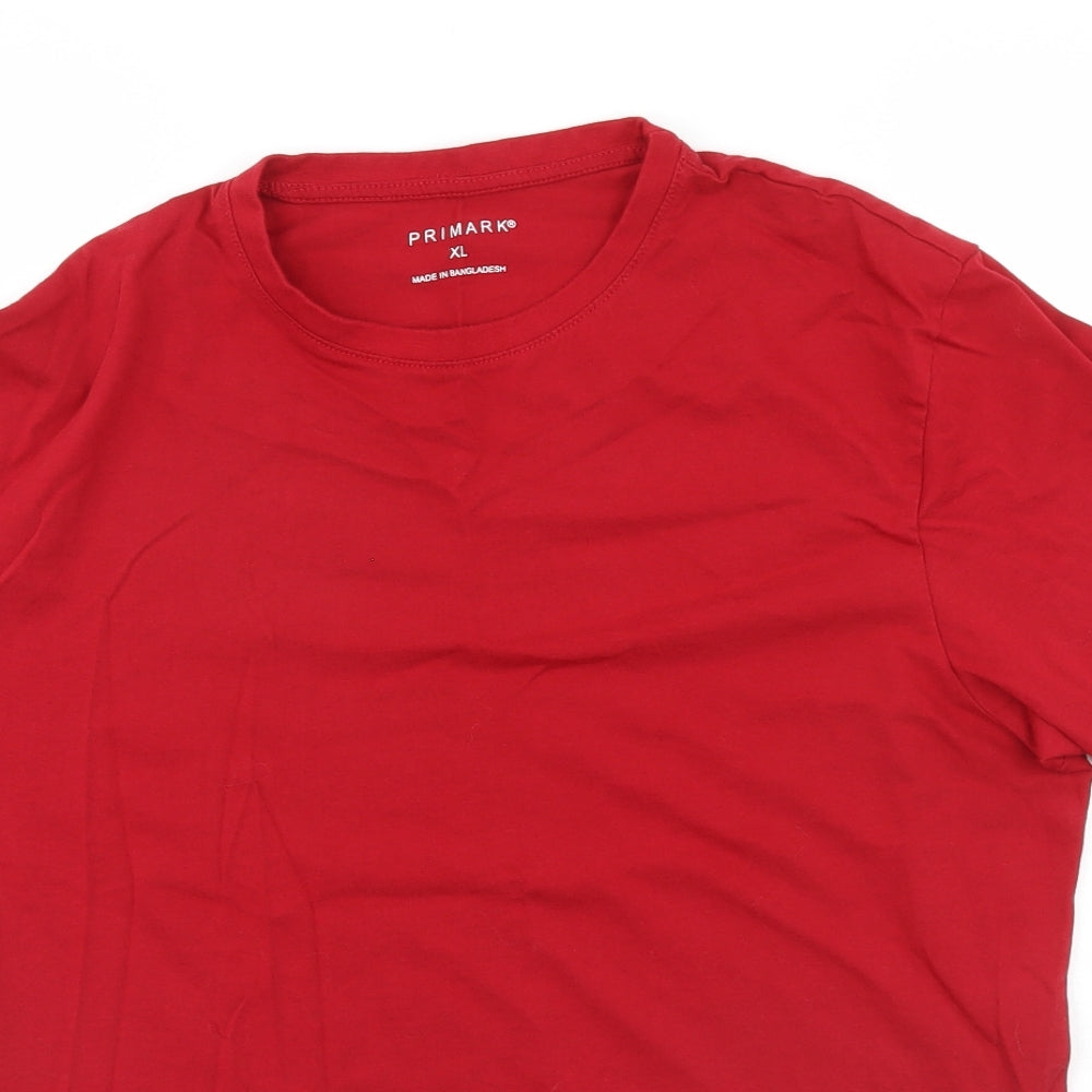 Primark Mens Red    T-Shirt Size XL