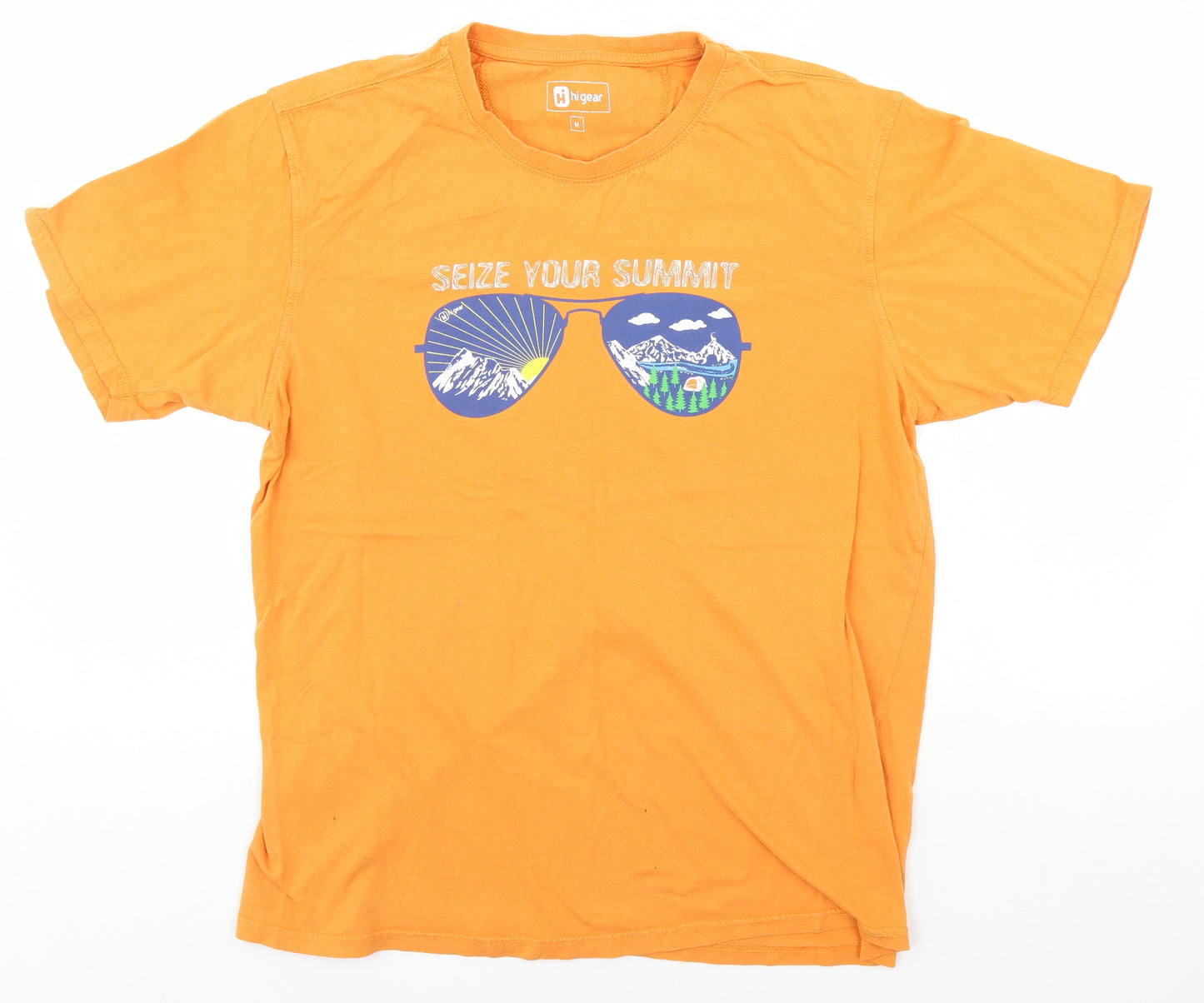 Hi Gear Mens Orange    T-Shirt Size M