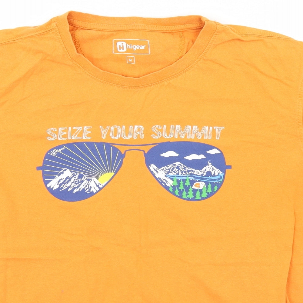 Hi Gear Mens Orange    T-Shirt Size M