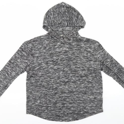 Papaya Womens Grey   Pullover Hoodie Size M