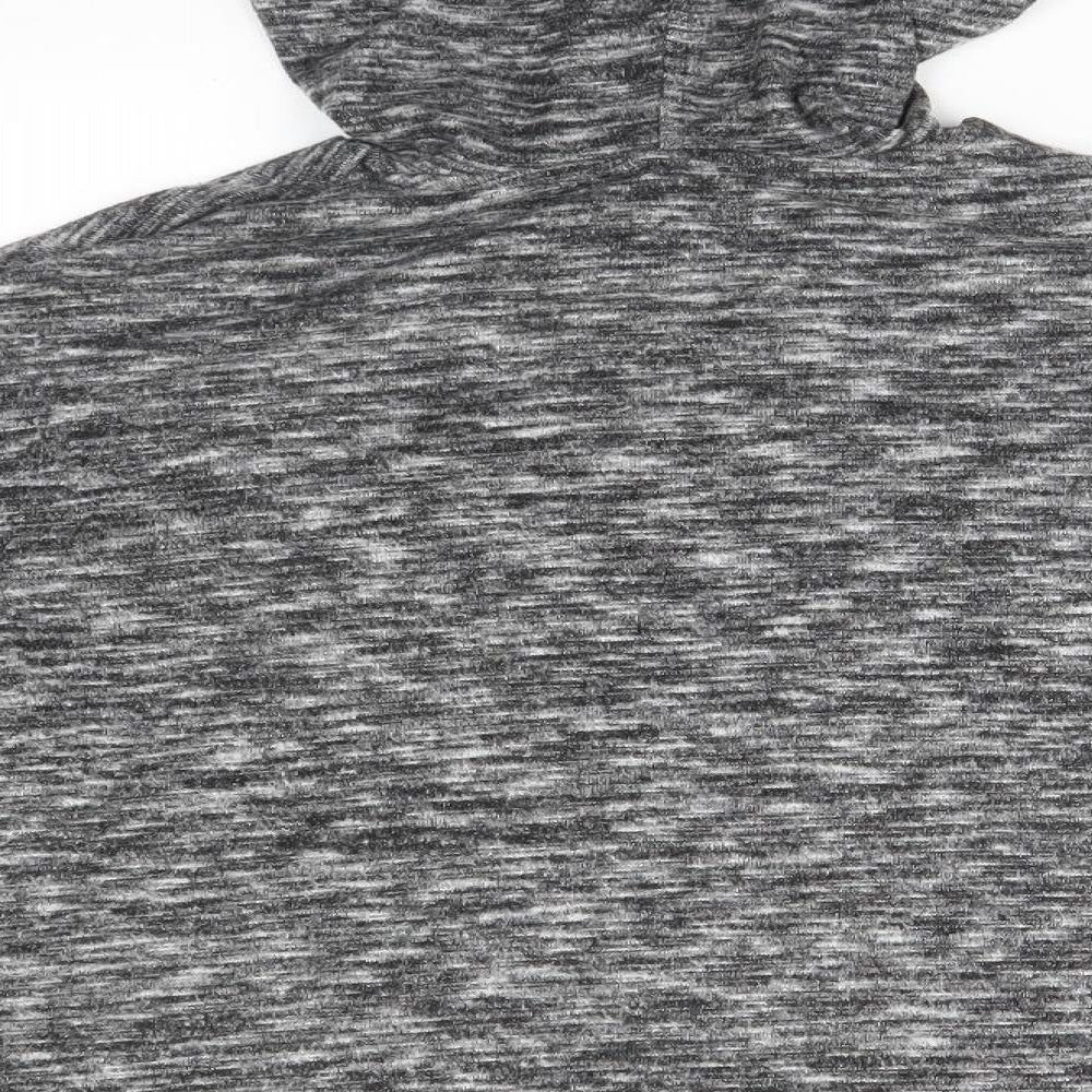 Papaya Womens Grey   Pullover Hoodie Size M