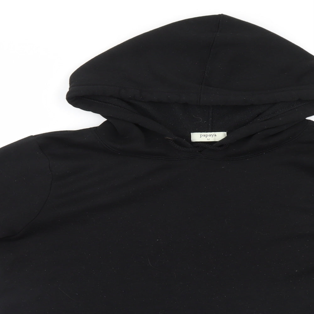 Papaya Mens Black   Pullover Hoodie Size M