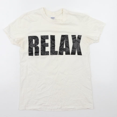 Gildan Mens White    T-Shirt Size S  - Relax