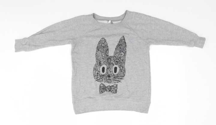 Debenhams Womens Grey Pullover Jumper Size 10 - Bunny