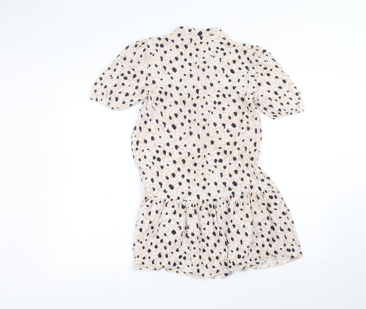Primark Womens Pink Animal Print  Basic Button-Up Size 4