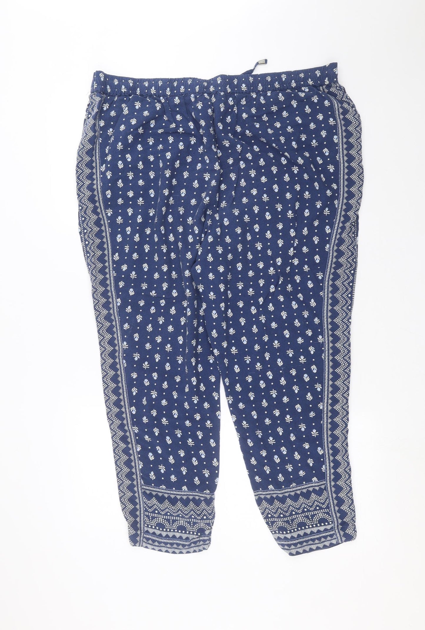 Marks and Spencer Womens Blue   Trousers  Size 18 L23 in